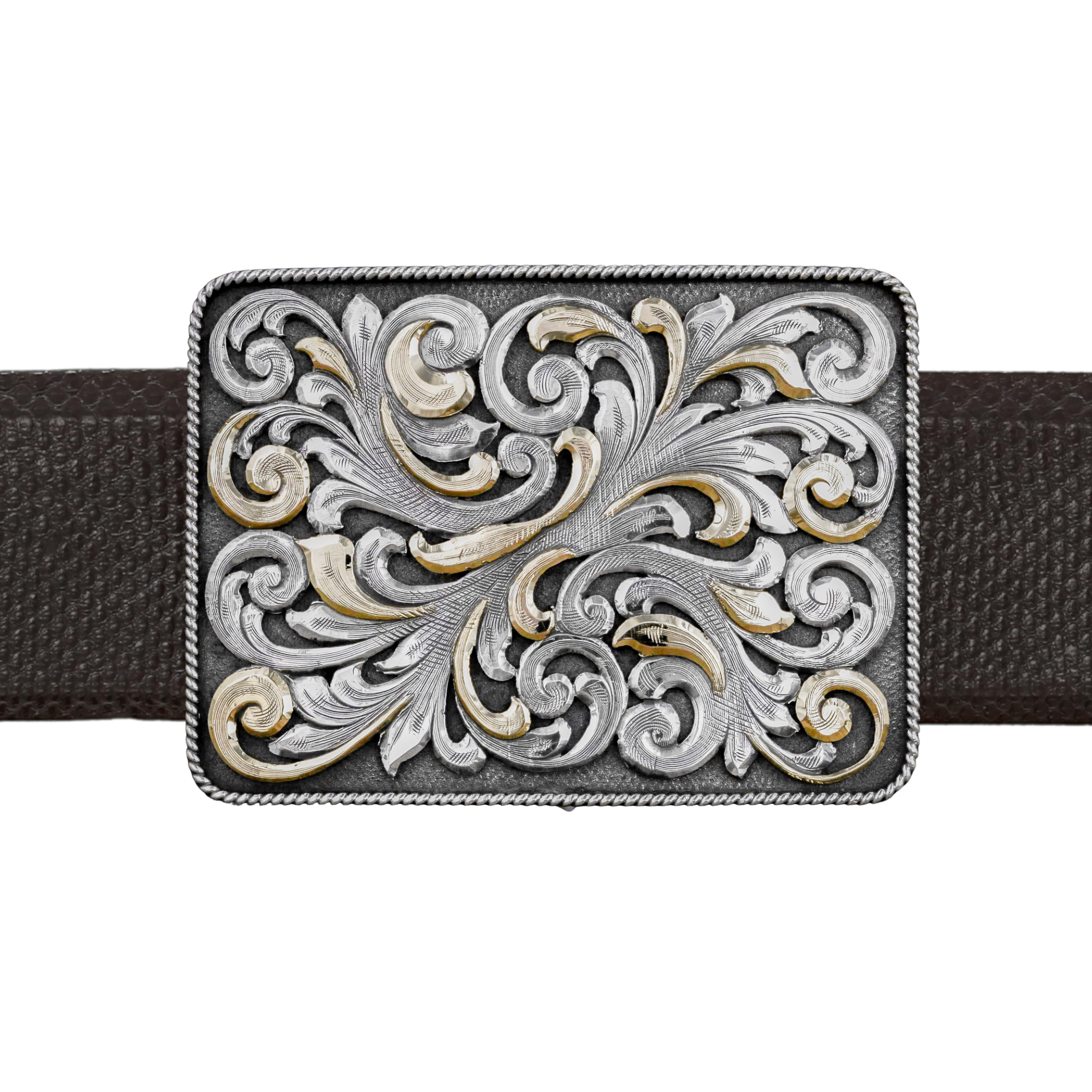 Brandes 1805 Sterling & Gold Trophy Buckle – Clint Orms Engravers