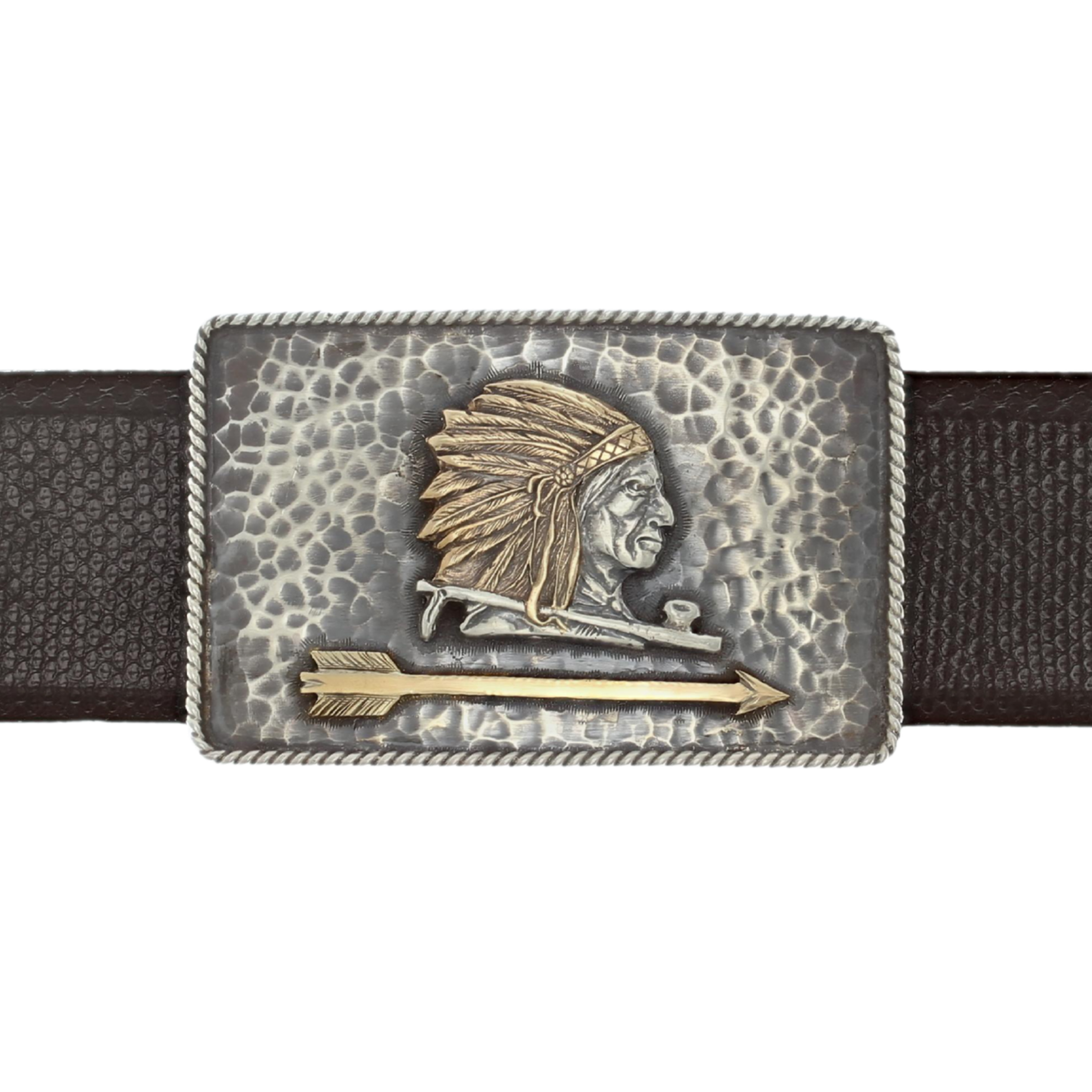 Zapata Hammered Sterling Chief Trophy Buckle | Clint Orms – Clint