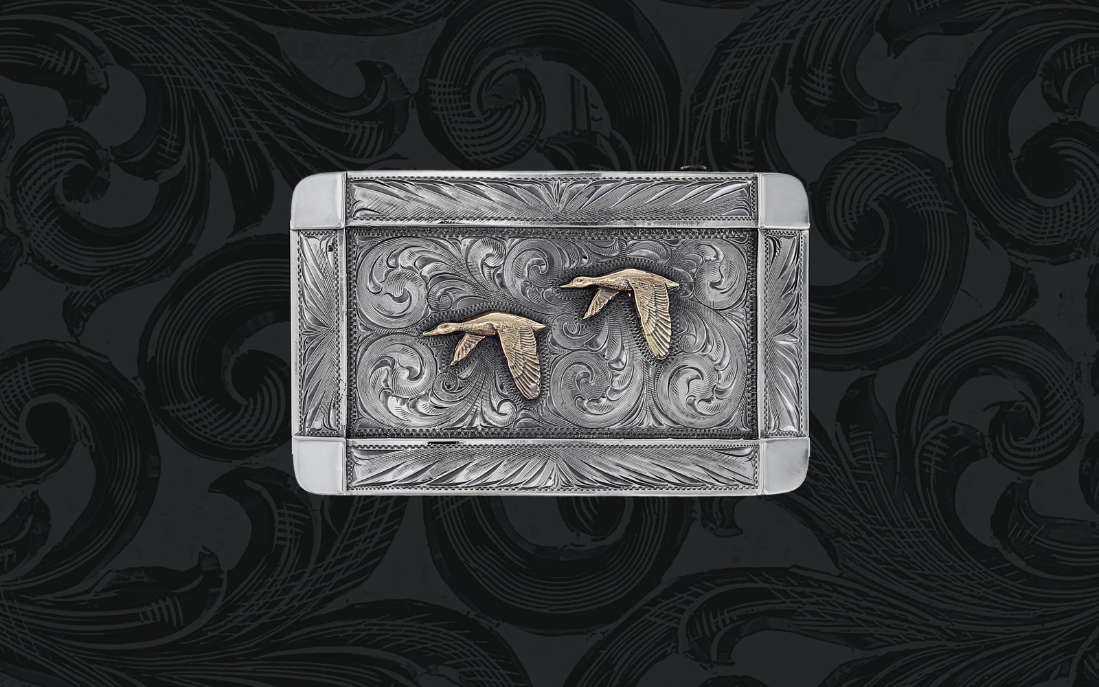 Clay 1700 Dress Buckle - Clint Orms Engravers & Silversmiths