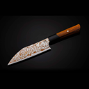 K22 Kultro Flare Chef Knives on Walnut