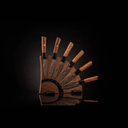 K22 Black Flare Steak on Walnut