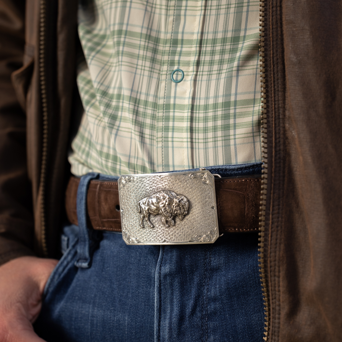 Jasper 1600 Buffalo Trophy Buckle