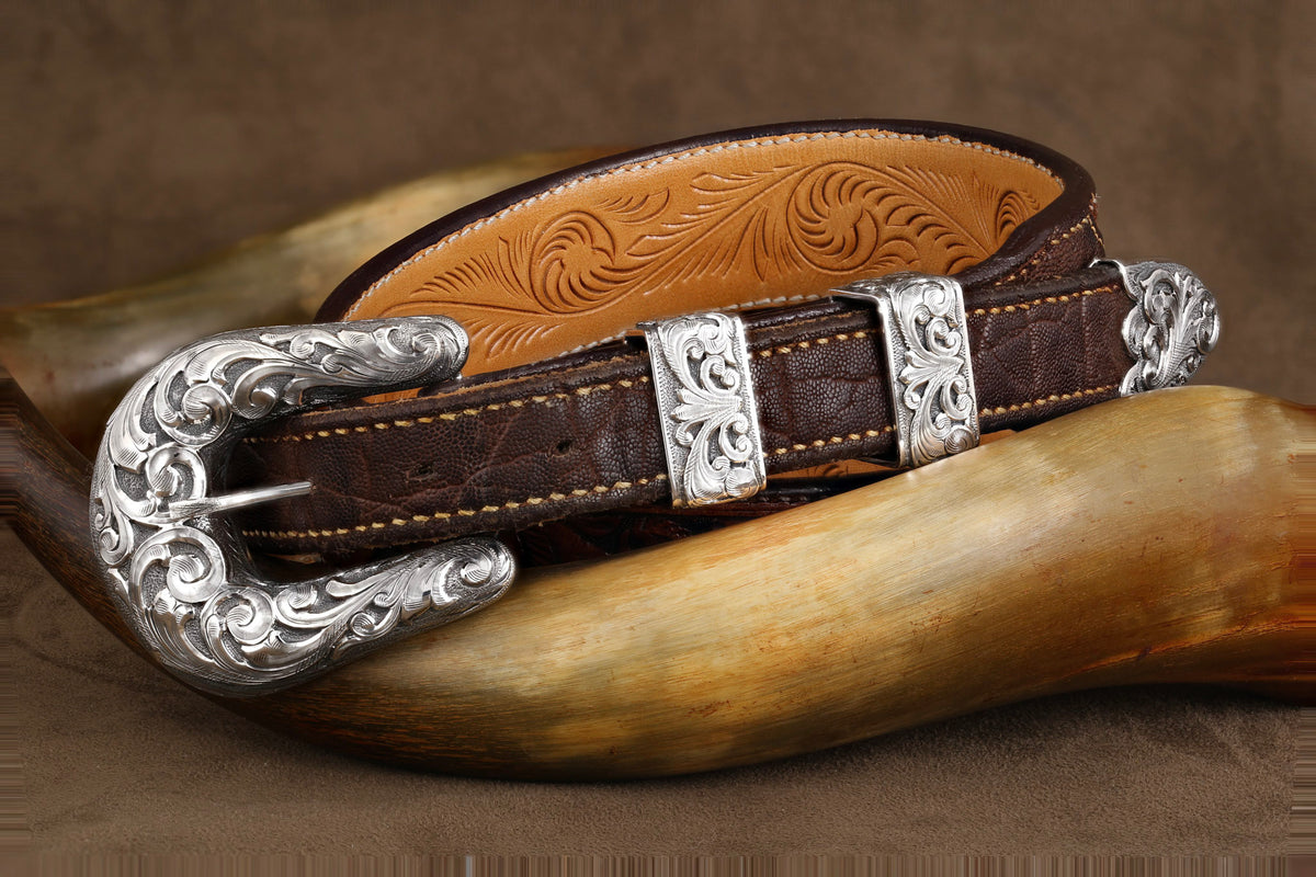 Pecos 1805 Sterling Buckle Set