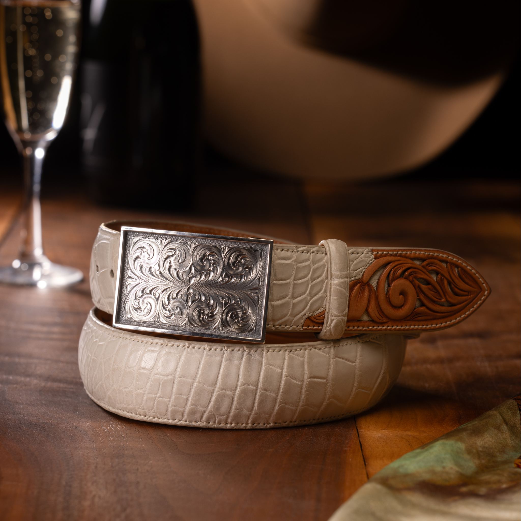 Zapata Sterling Hand-Engraved Trophy Buckle | Clint Orms – Clint