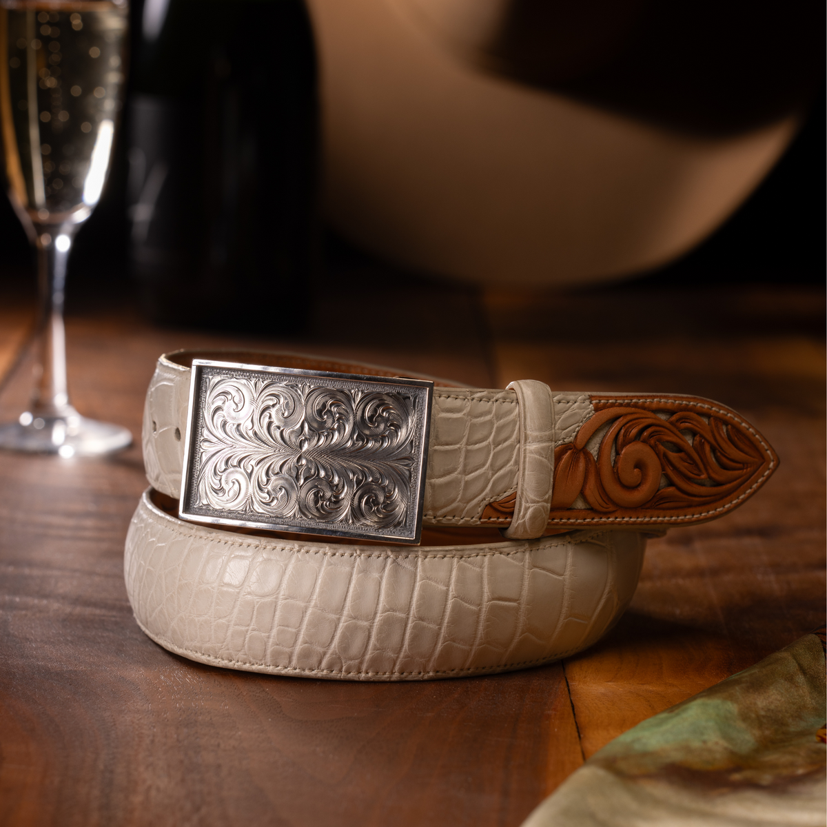 Zapata 1813 Sterling Hand Engraved Trophy Buckle