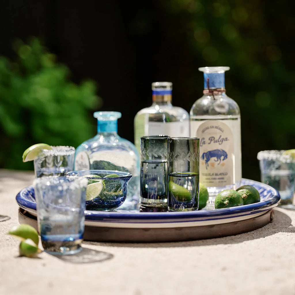 Palma Azul Ceramic Tray