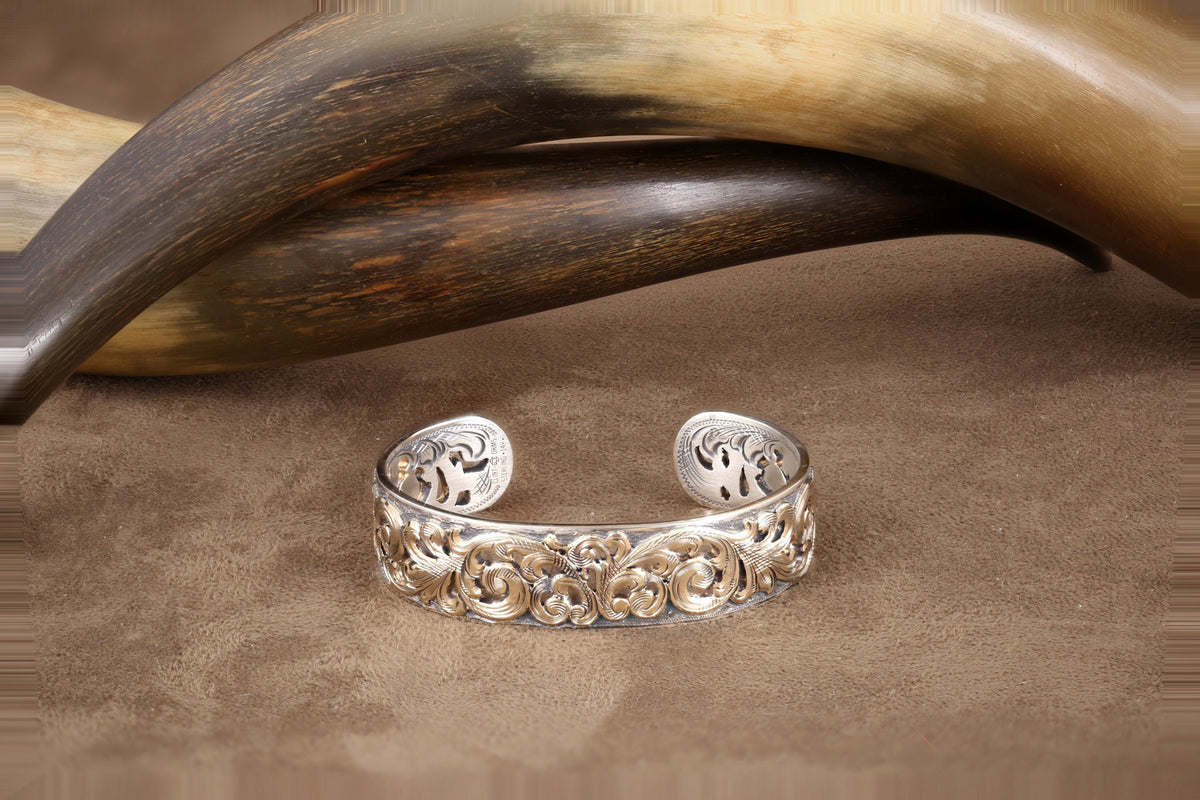 Bracelet 1850 Sterling with Gold Overlay