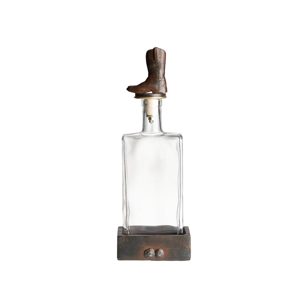 Wayne Cowboy Boot Decanter