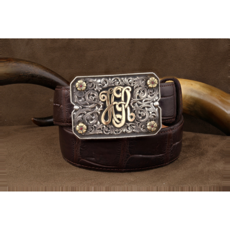 Western belt buckles clearance with initials