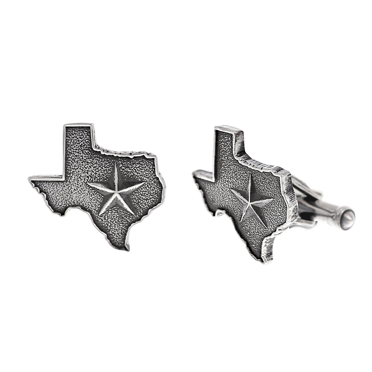 Cufflinks 2043 Sterling Texas State &amp; Star
