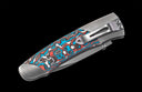 A-Series A200-11 Titanium pocketknife with stainless blade and colored carbon fiber