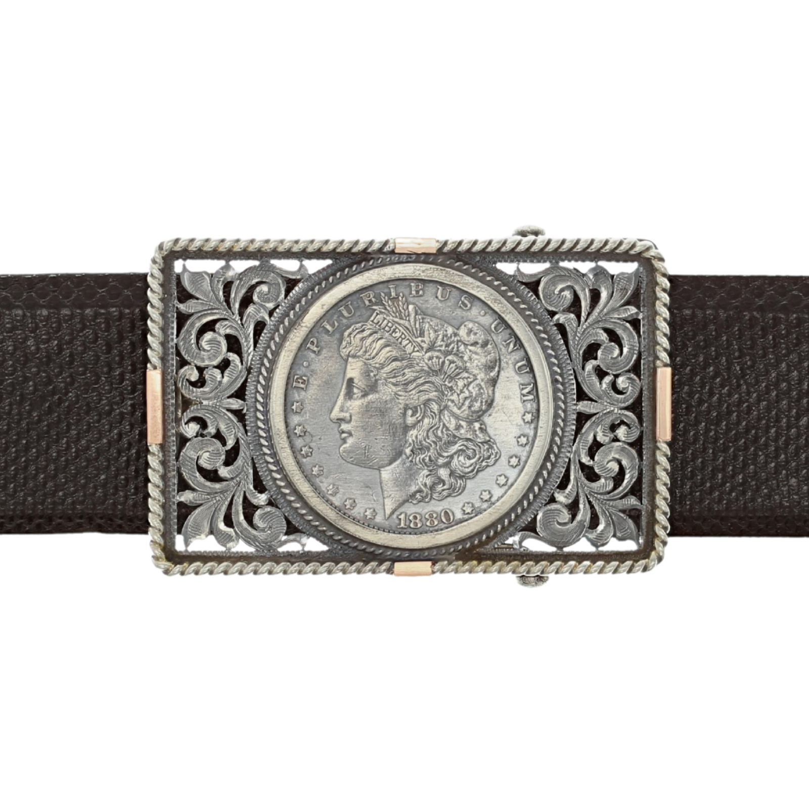 Angelina 1801 Morgan Silver Dollar Trophy Buckle