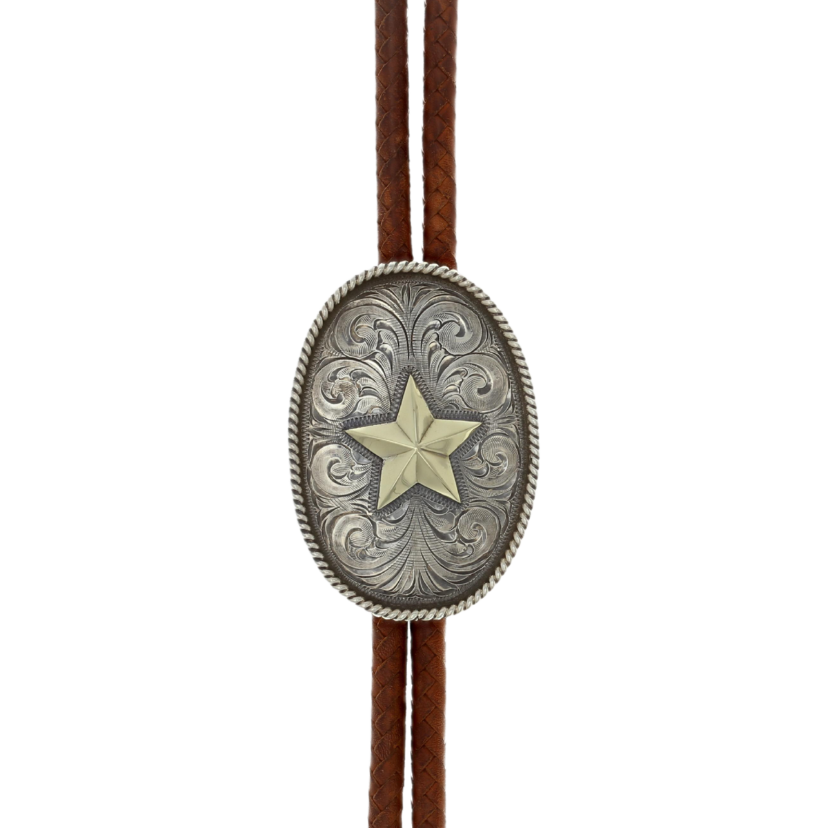 Bolo 1825 Sterling Oval with Gold Star