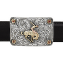 Bowie 1801 Gold Bronc Rider Trophy Buckle