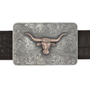 Bowie 1811 Rose Gold Longhorn Trophy Buckle