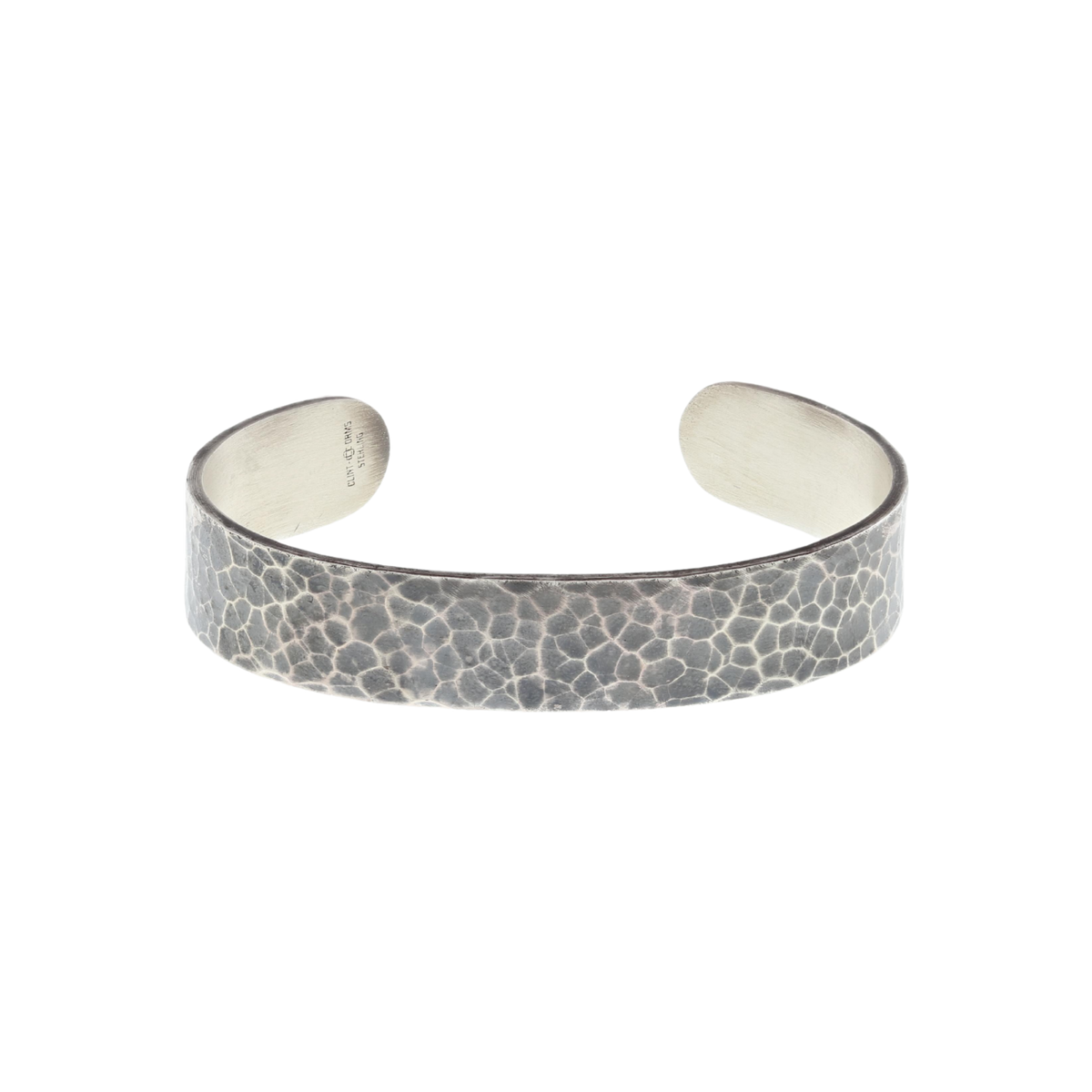 Bracelet 1448 Hammered with Turquoise Ends