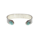 Bracelet 1448 Hammered with Turquoise Ends