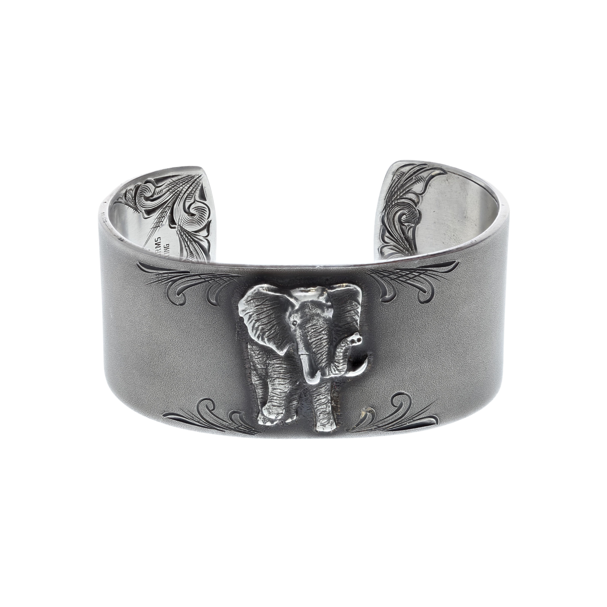 Bracelet 1506 Sandblasted Sterling Silver Elephant