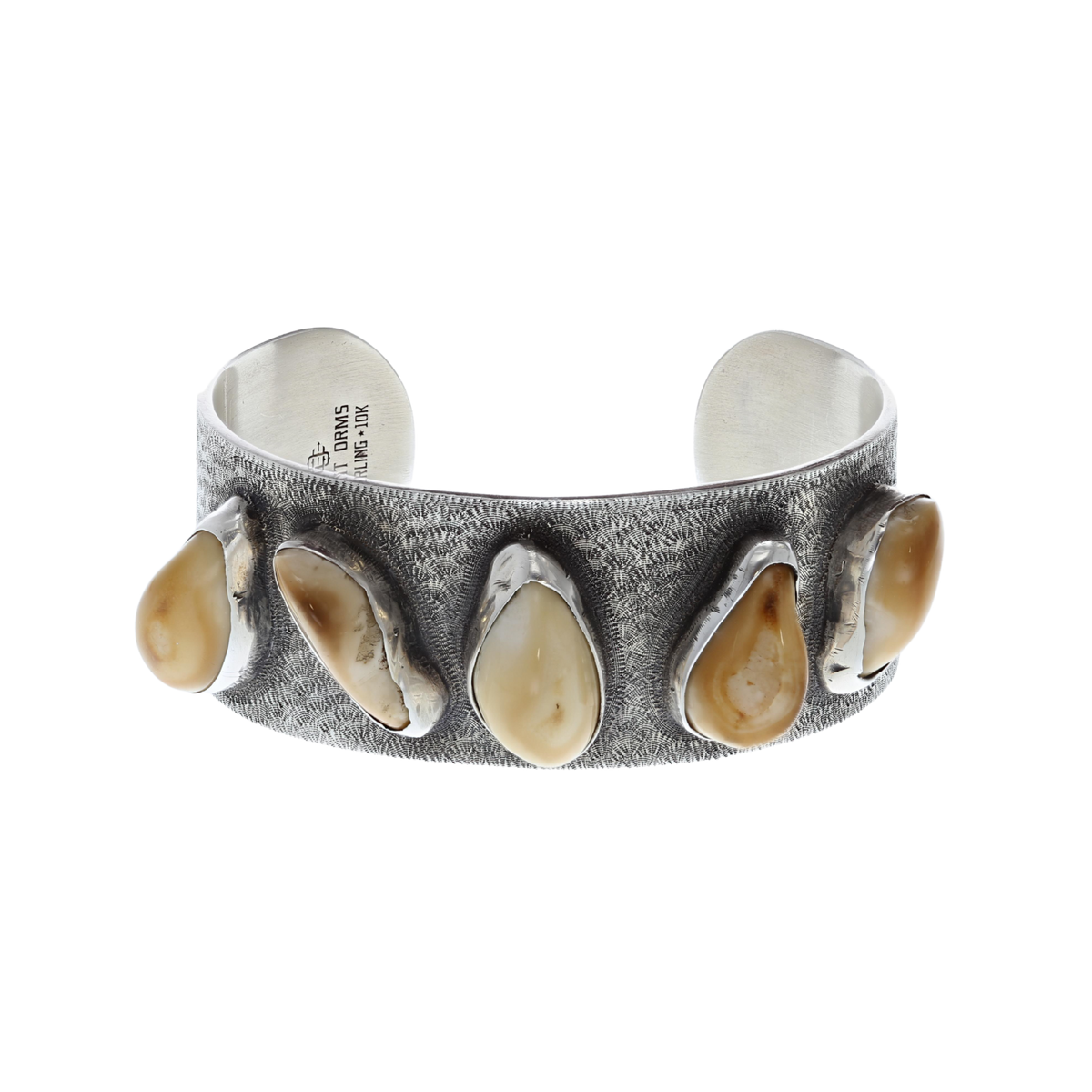Bracelet 1611 Sterling with Elk Ivories