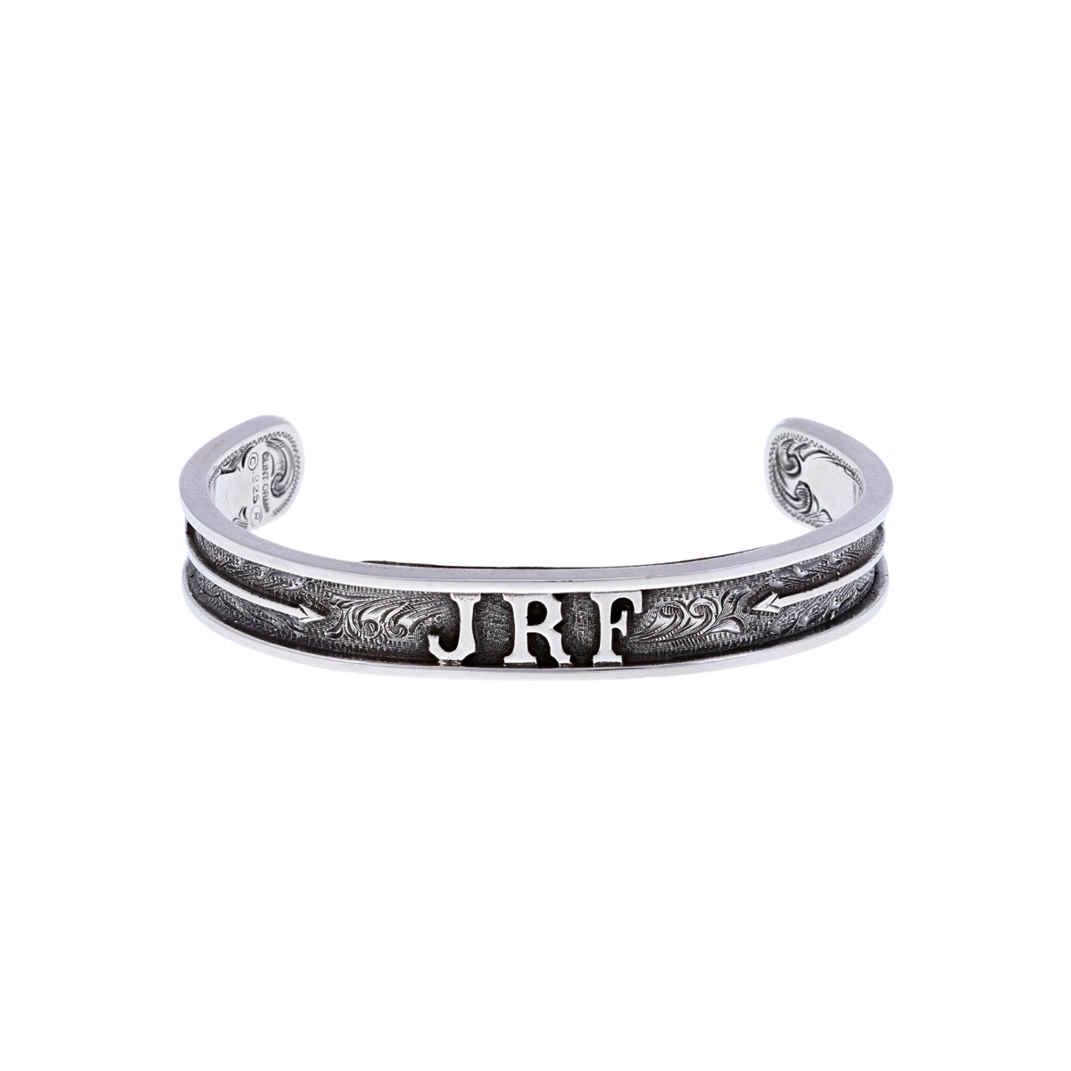 Bracelet 1851 Engraved Sterling with Arrows and Initials