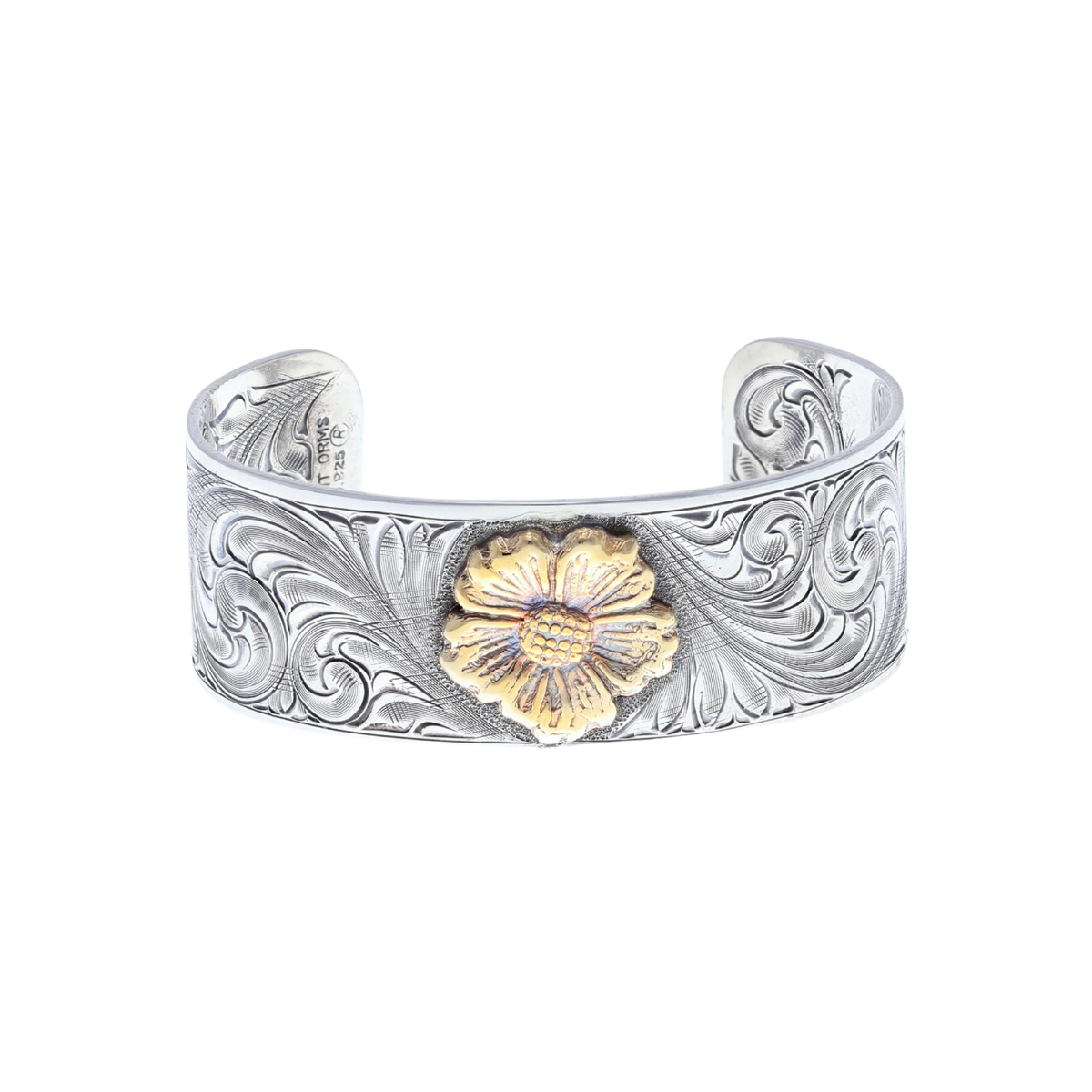 Bracelet 1884 Sterling with Gold Flower