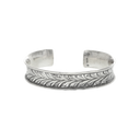 Bracelet 1904 Inverted Dome Double Leaf Engraved