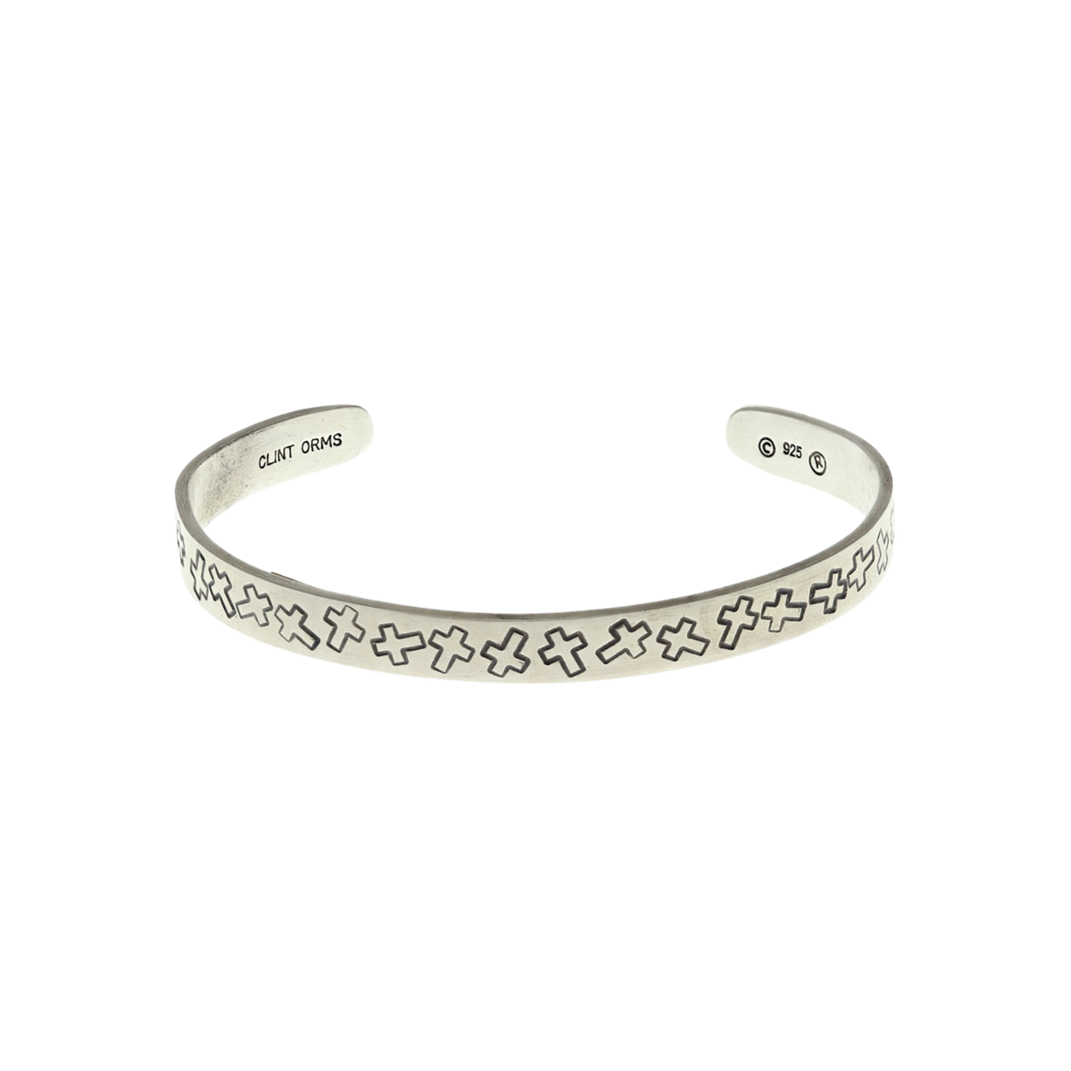 Bracelet 1914 Sterling Silver with Stamped Crosses