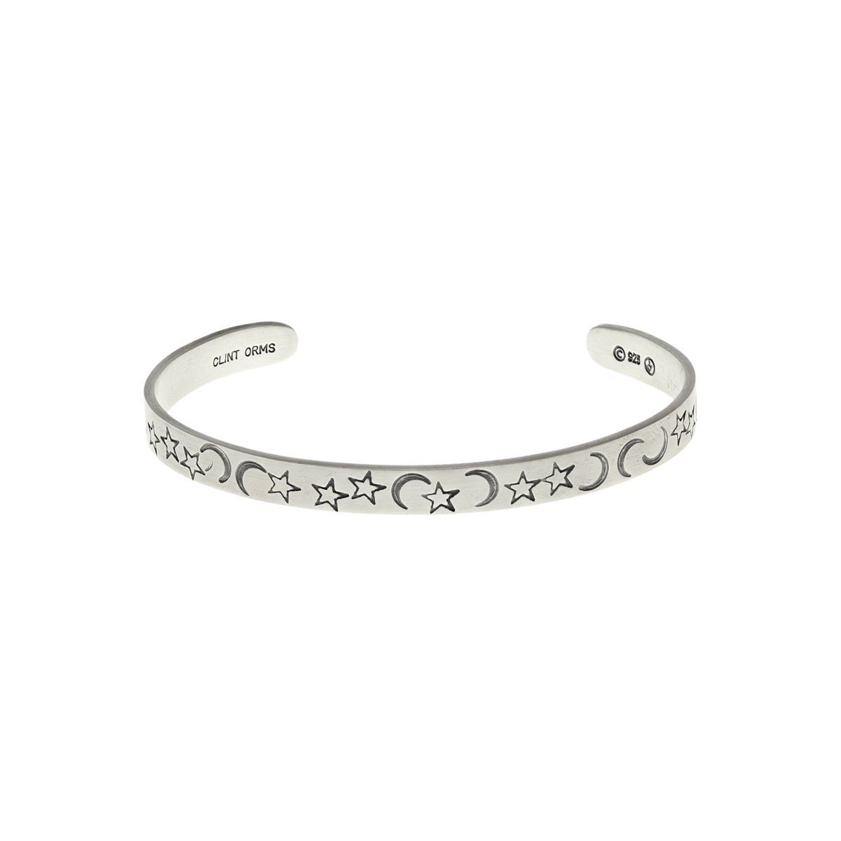Bracelet 1915 Moon and Star Stamped Sterling