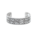 Bracelet 2105 Double Leaf Engraved Sterling Silver