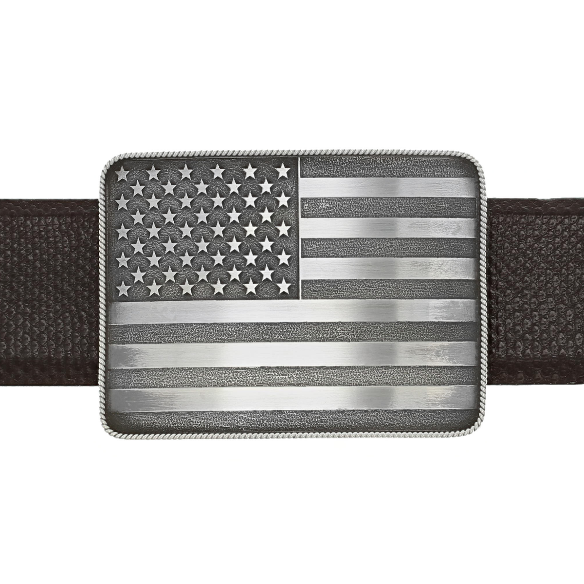 Brandes 1806 Sterling Silver American Flag Trophy Buckle
