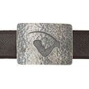 Brandes 1808 Goliad Flag Hammered Trophy Buckle