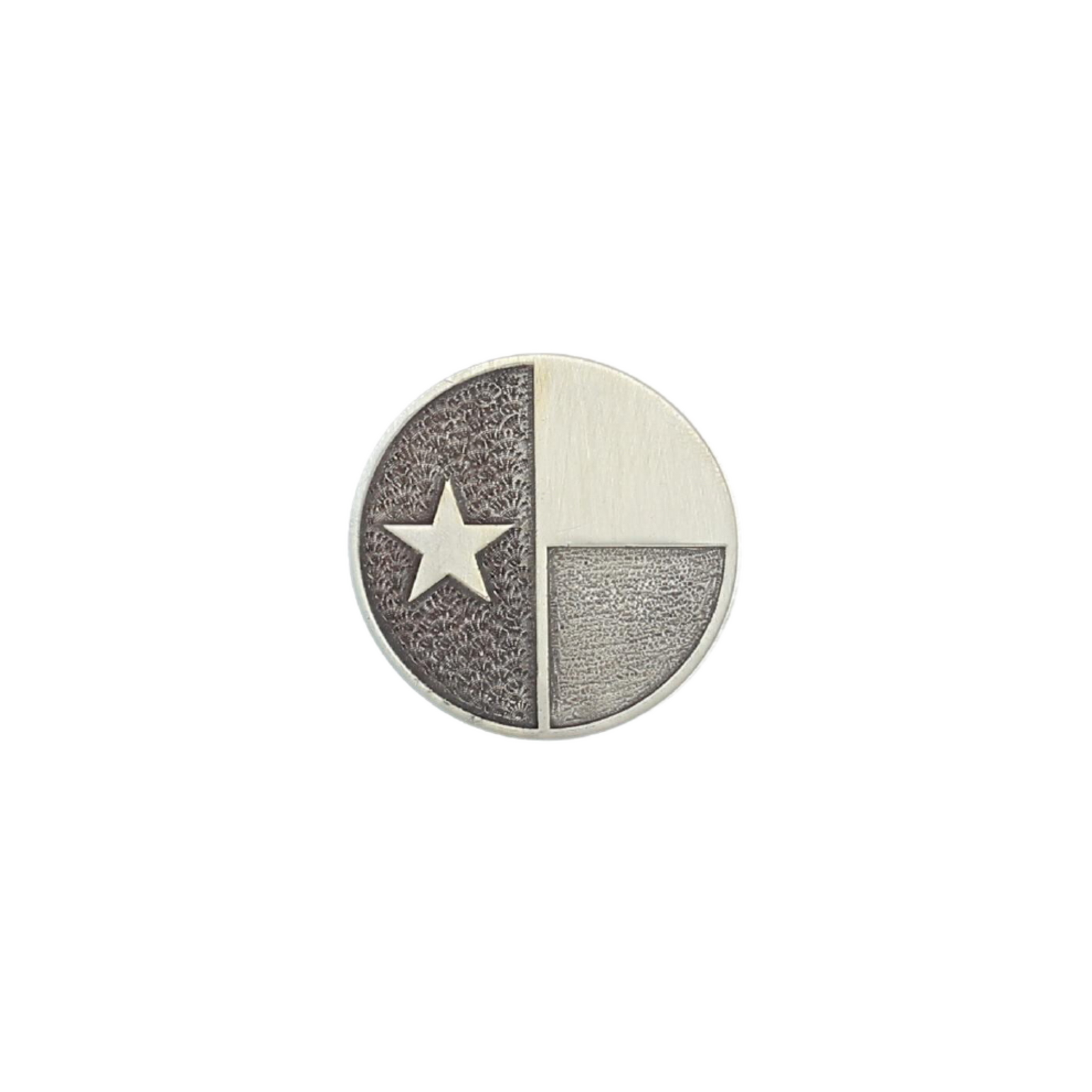Ball Marker 1801 Sterling Silver Texas Flag