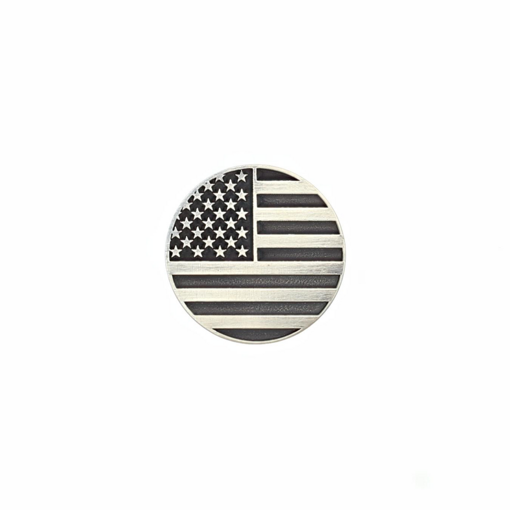 Ball Marker 1802 Sterling Silver American Flag