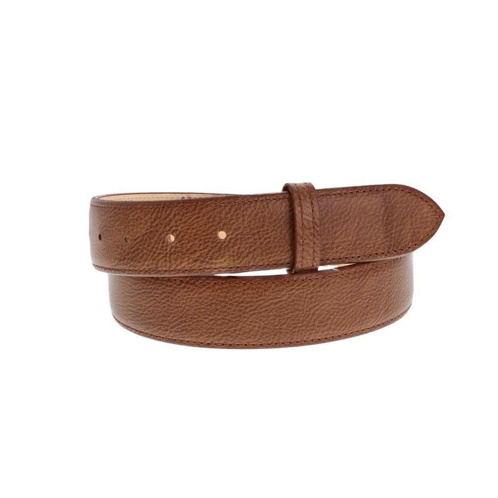 1.5" Straight Italian Calf Belt Tan
