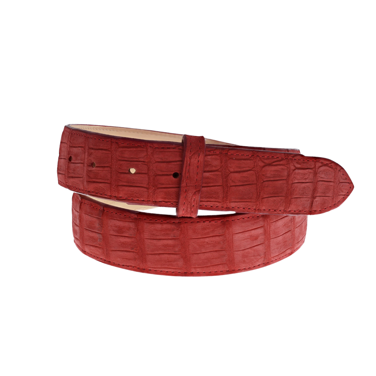 1.5&quot; Straight Red Nubuck Ultra Croc