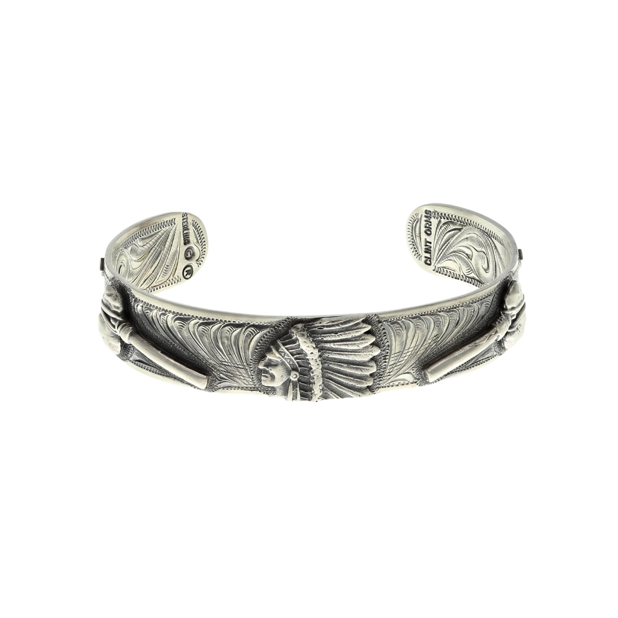 Bracelet 1808 Indian & Tomahawk Cuff Bracelet – Clint Orms