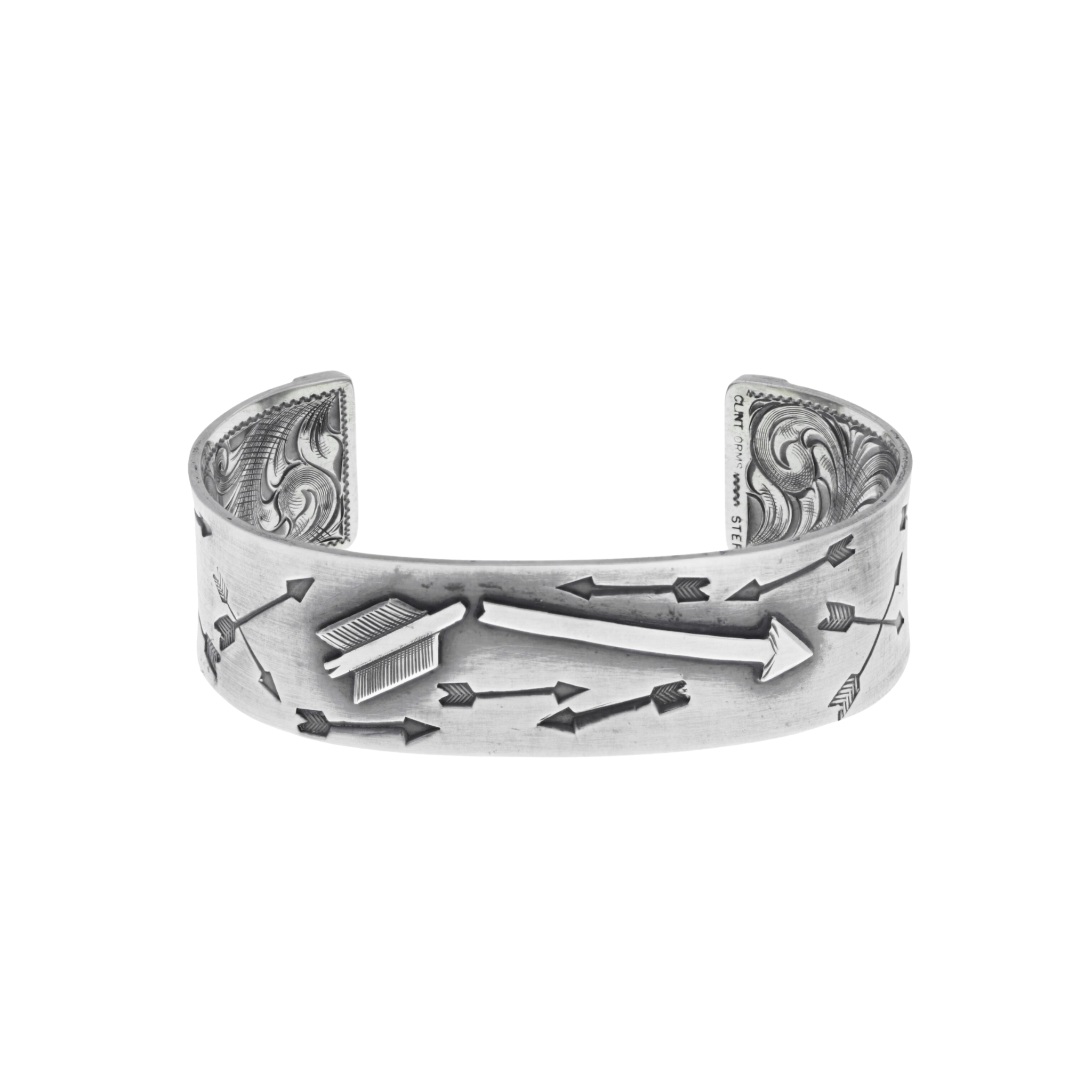 Bracelet 1814 Sterling Silver Broken Arrow Cuff – Clint Orms