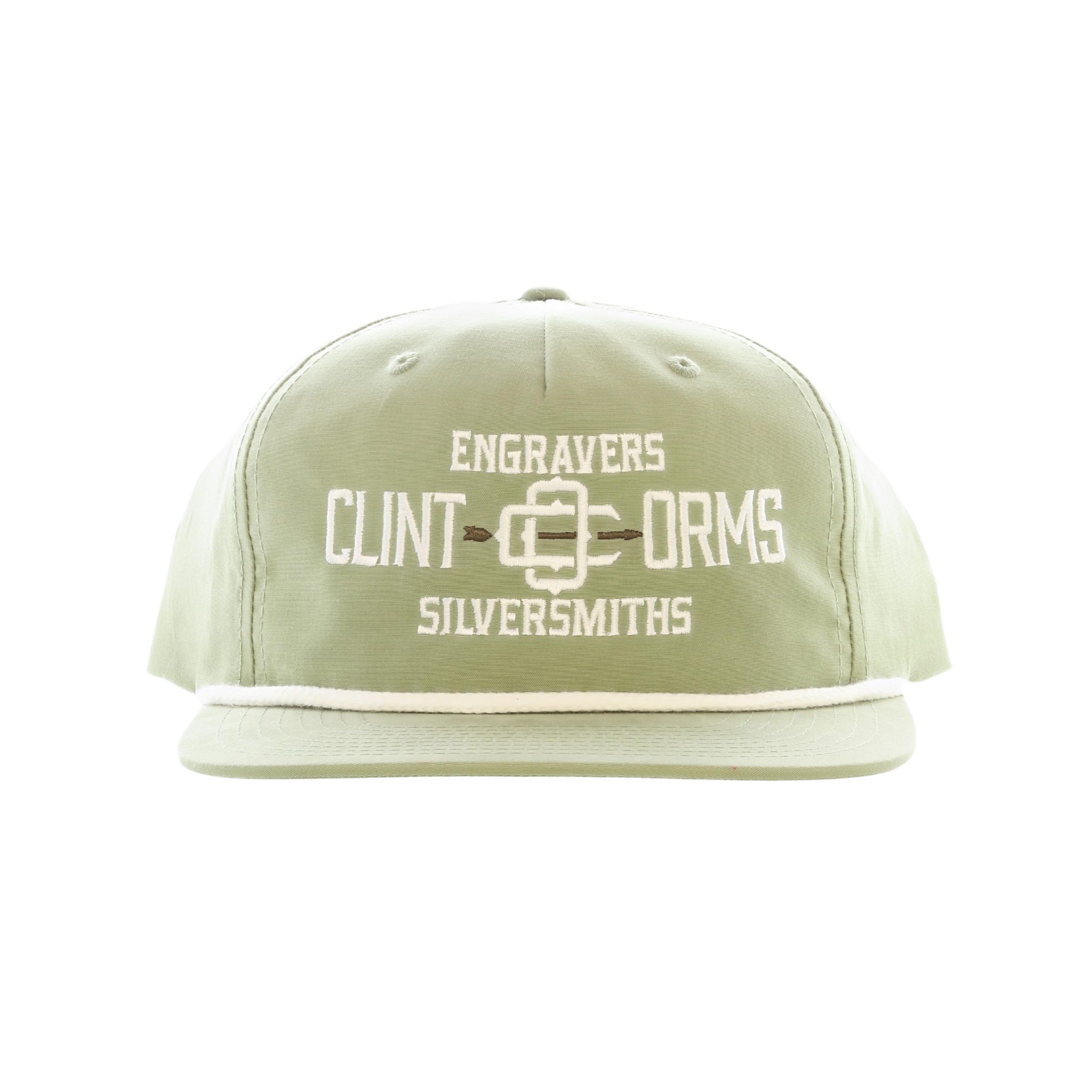 Sage Modern Cap with White Rope and Logo – Clint Orms Engravers ...