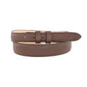 1" Tapered Cowhide Belt Chocolate