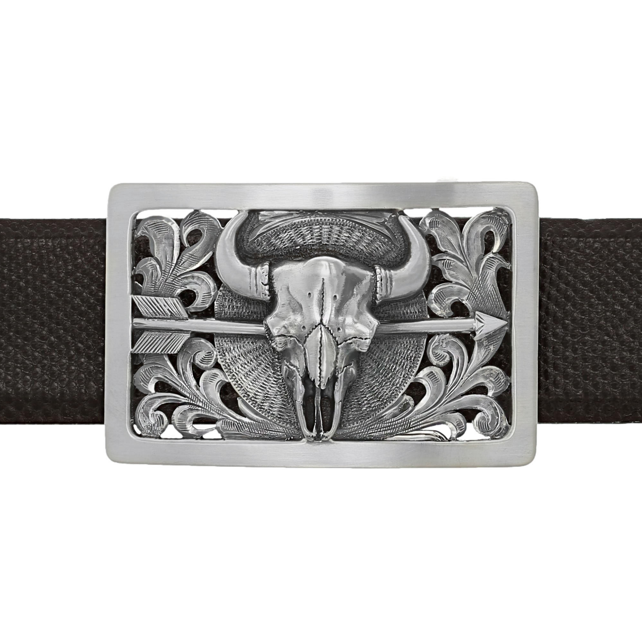 CLINT ORMS トロフィーバックル Bexar 1800 Sterling Broken Arrow Trophy Buckle - Clint Orms