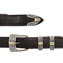 Clay 1804 Sterling Silver & Gold Bar Buckle Set