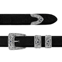Clay 1849 Sterling & Silver Sapphire Buckle Set
