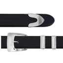 Clay 1900 1" Polished Sterling Dress Buckle Set