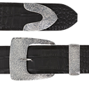 Clay 2029 Hammered Sterling Buckle Set