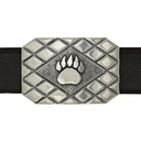 Crockett Maupin Sterling Silver Paw Trophy Buckle