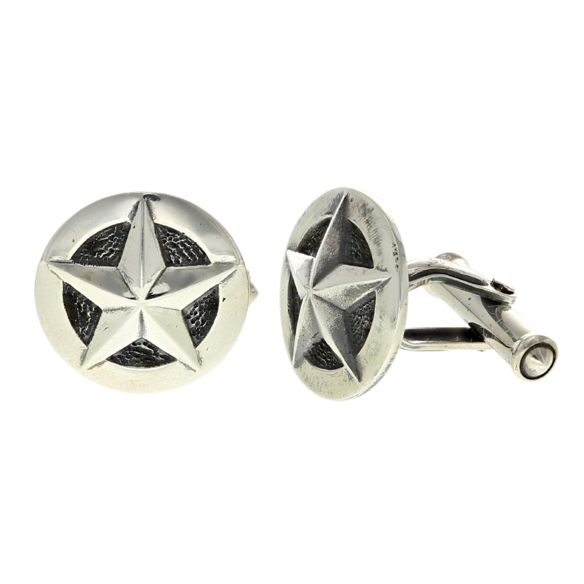 Cufflinks 1916 Sterling Silver Ranger Stars – Clint Orms Engravers ...