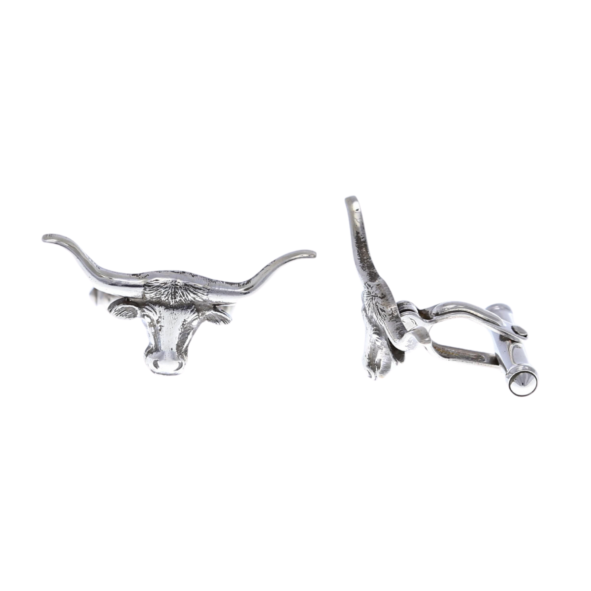 Cufflinks 2040 Sterling Silver Steer Head