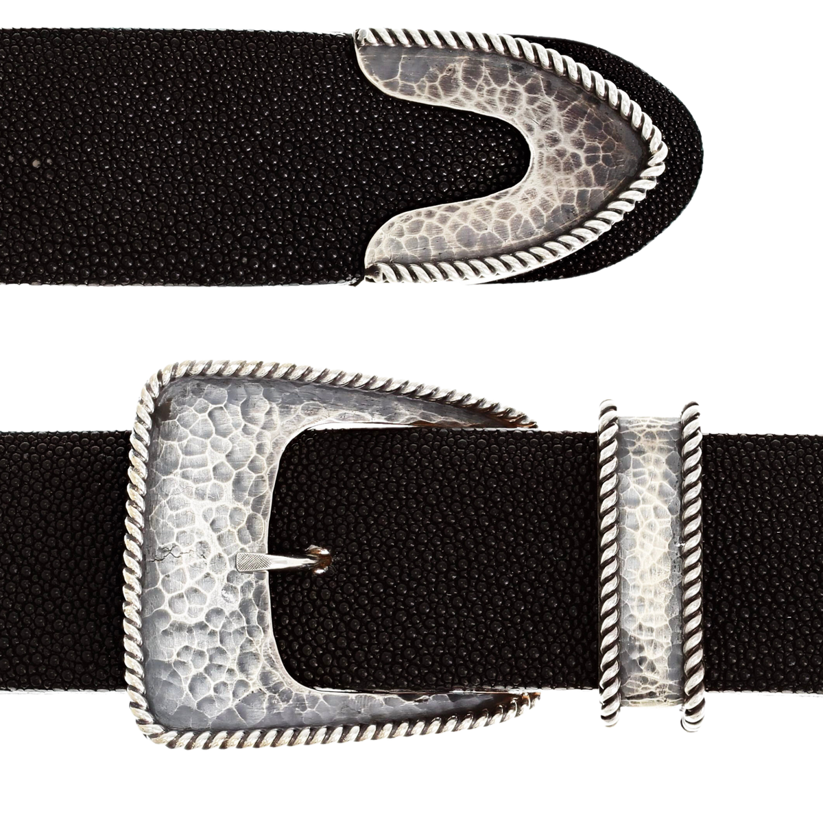 Clay 2035 Hammered Rope Edge Buckle Only