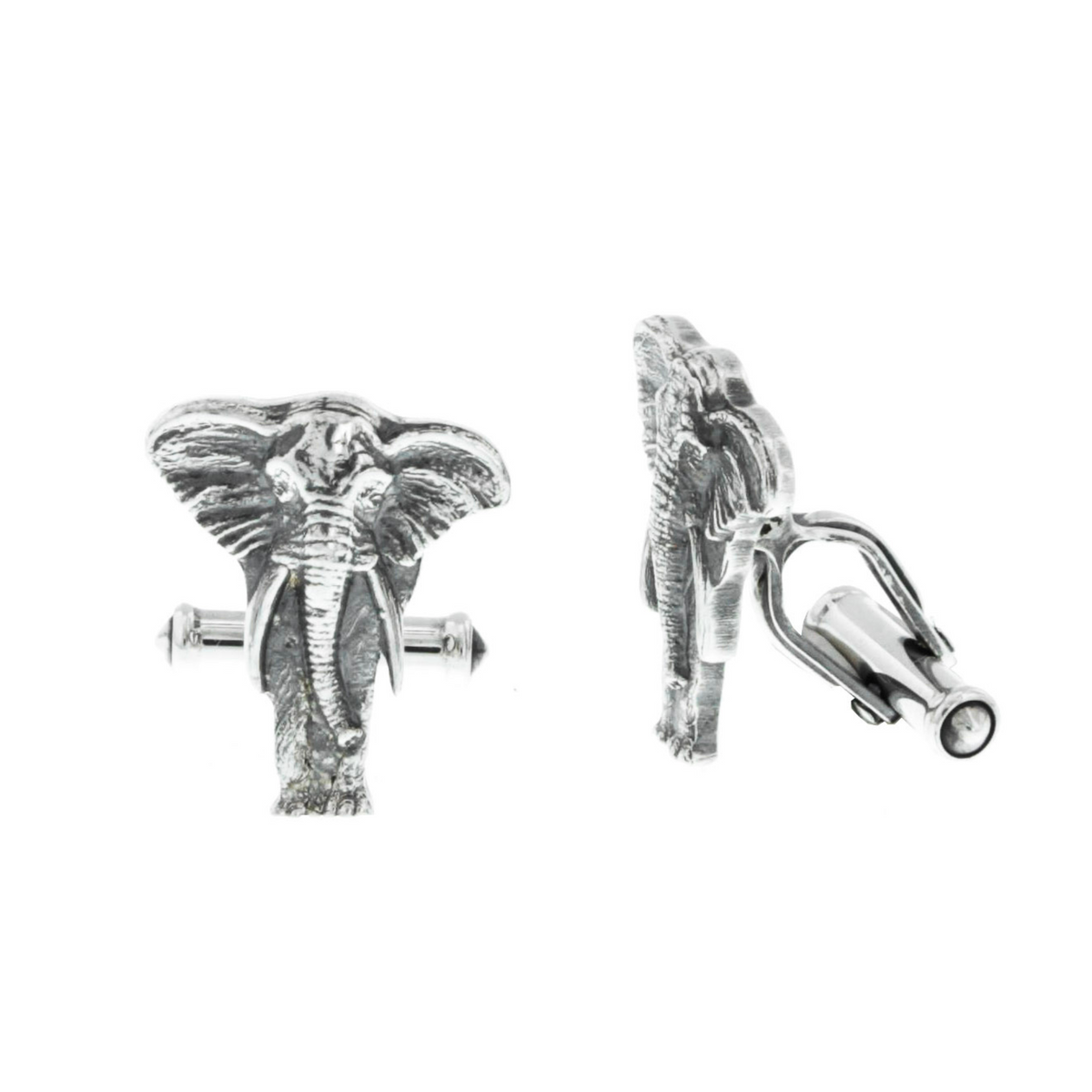 Cuff Links 2036 Sterling African Elephant