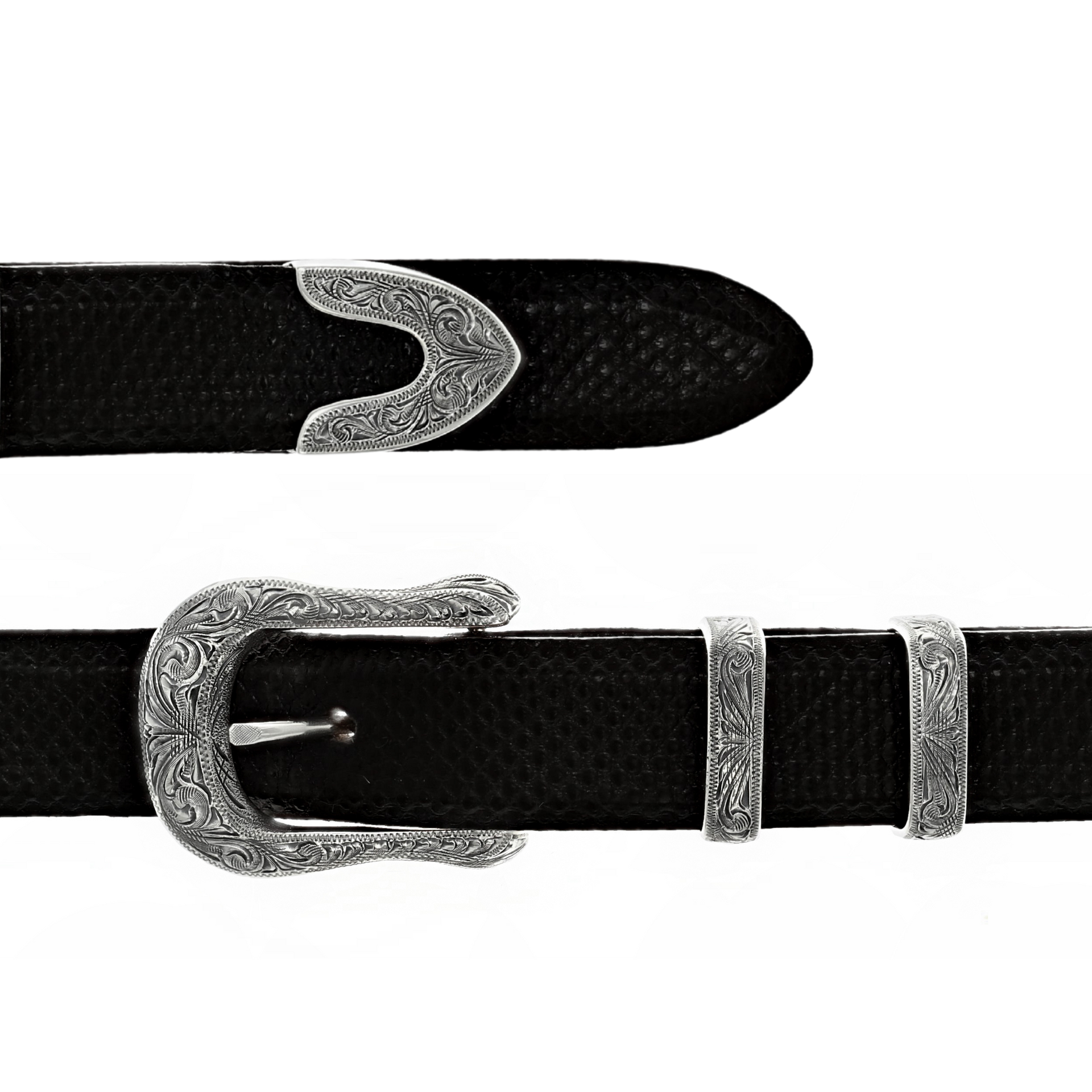 Dallas 1851 Sterling Western Buckle Set – Clint Orms Engravers